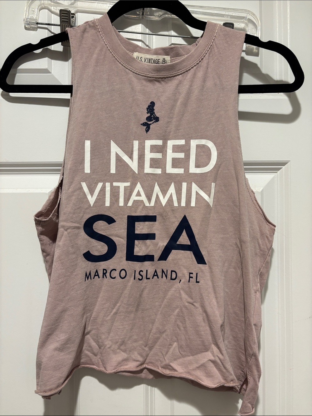 I Need Vitamin Sea Marco Island Muscle Tank - Dusty Mauve